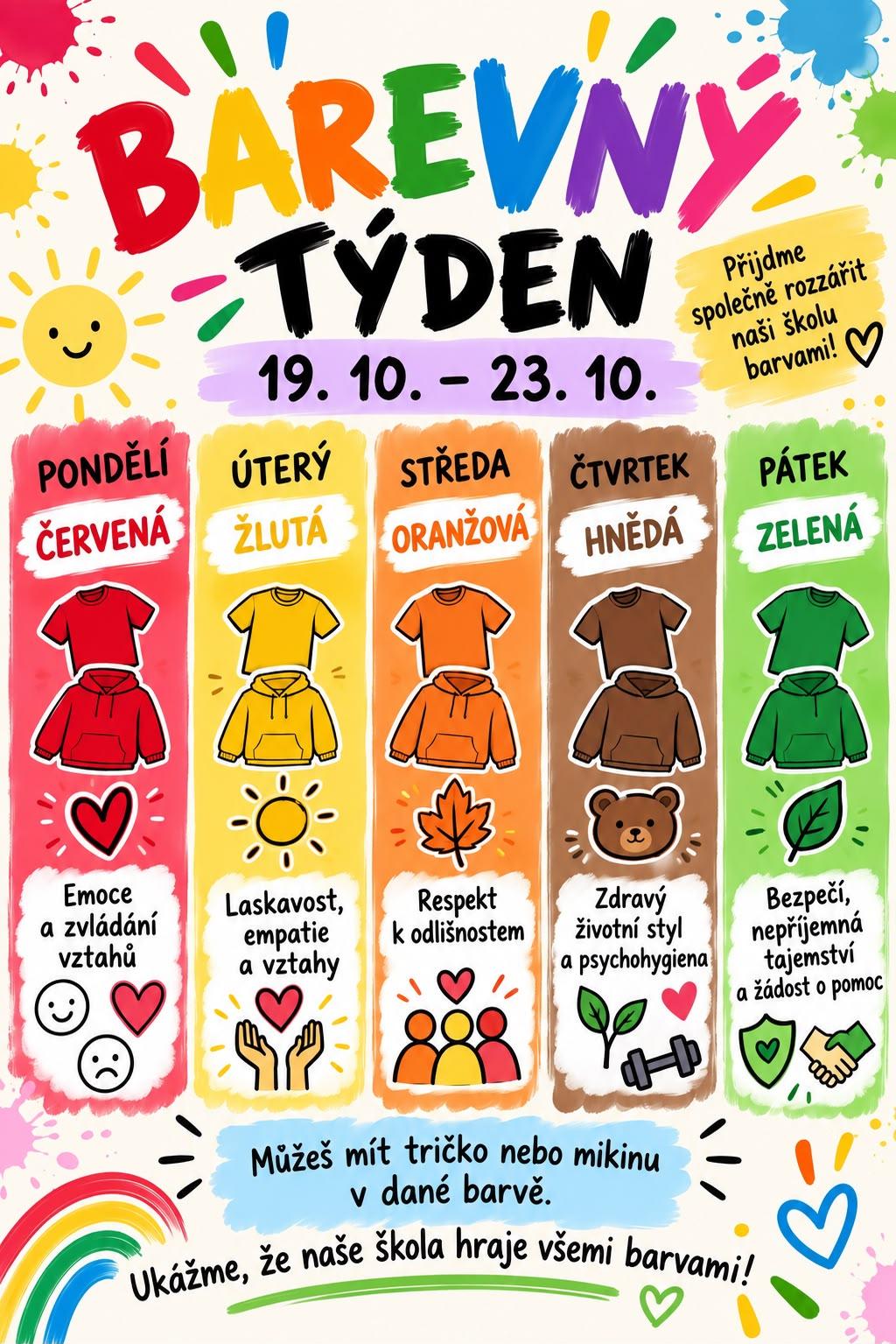 BAREVNÝ TÝDEN ŽÁKŮ 1. STUPNĚ
